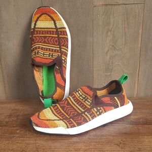 EUC Sanuk Shoes Men's sz 7/Women's sz 9 Chiba Quest Knit Brown Orange Blanket